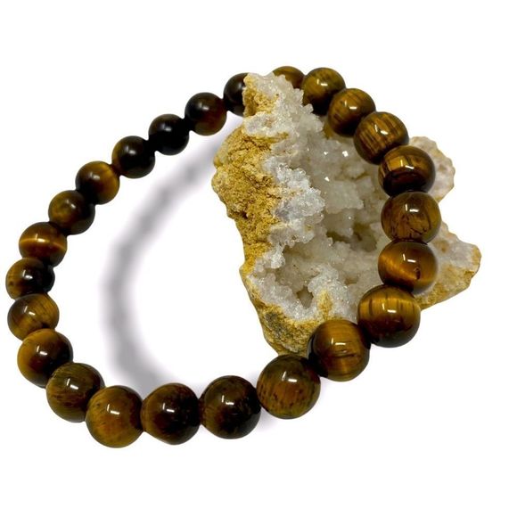 🆕 Yellow Tigers Eye Crystal Bracelet - Picture 3 of 3